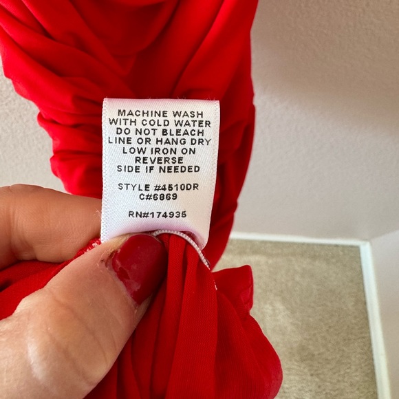 NWT RENEE C. One Shoulder Ruched Bodycon Dress - Picture 8 of 9